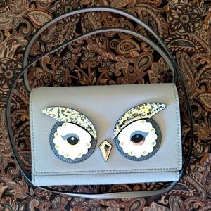 Kate Spade Gray Owl Crossbody Bag